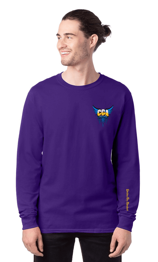 Purple Long Sleeve Men's ComfortSoft® Long-Sleeve T-Shirt