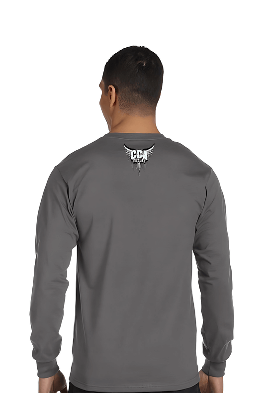 Grey Long Sleeve Men's ComfortSoft® Long-Sleeve T-Shirt