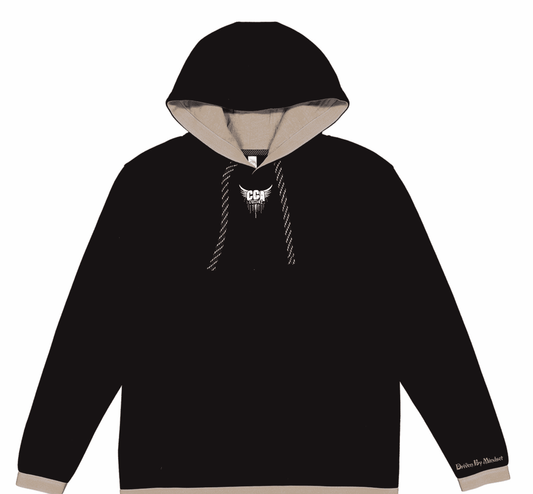 Black Unisex LAT Adult Statement Fleece Pullover Hoodie