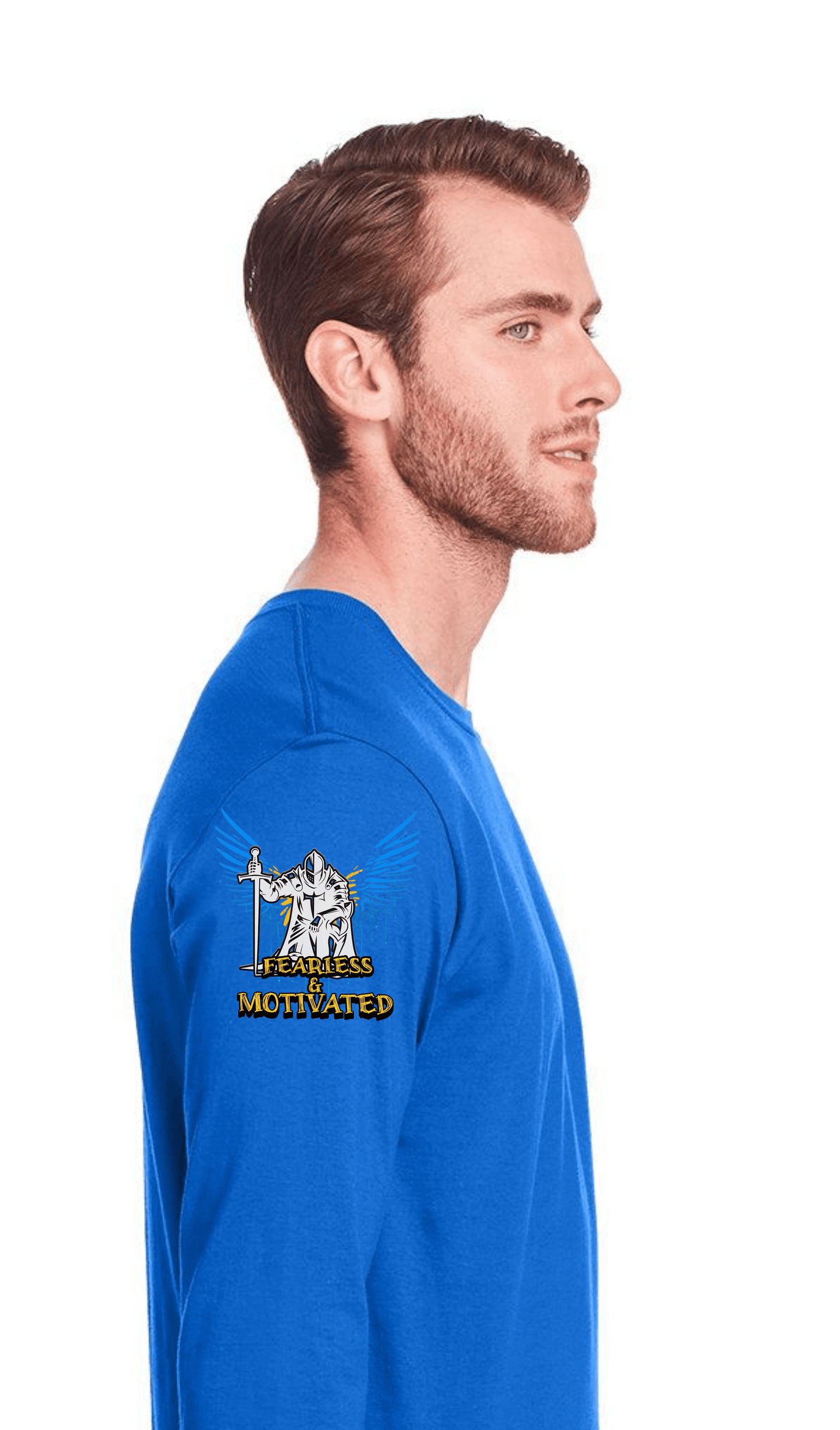 Blue Long Sleeve Men's ComfortSoft® Long-Sleeve T-Shirt