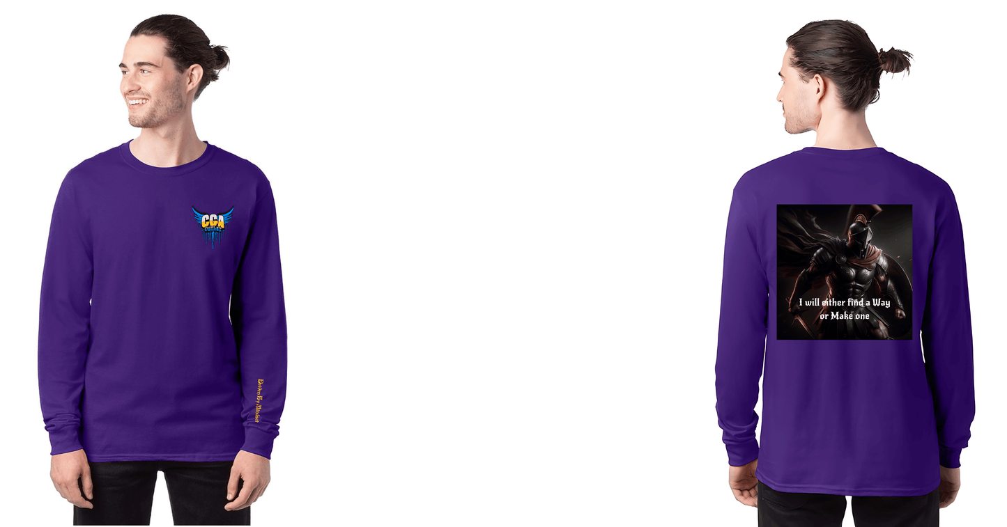 Purple Long Sleeve Men's ComfortSoft® Long-Sleeve T-Shirt