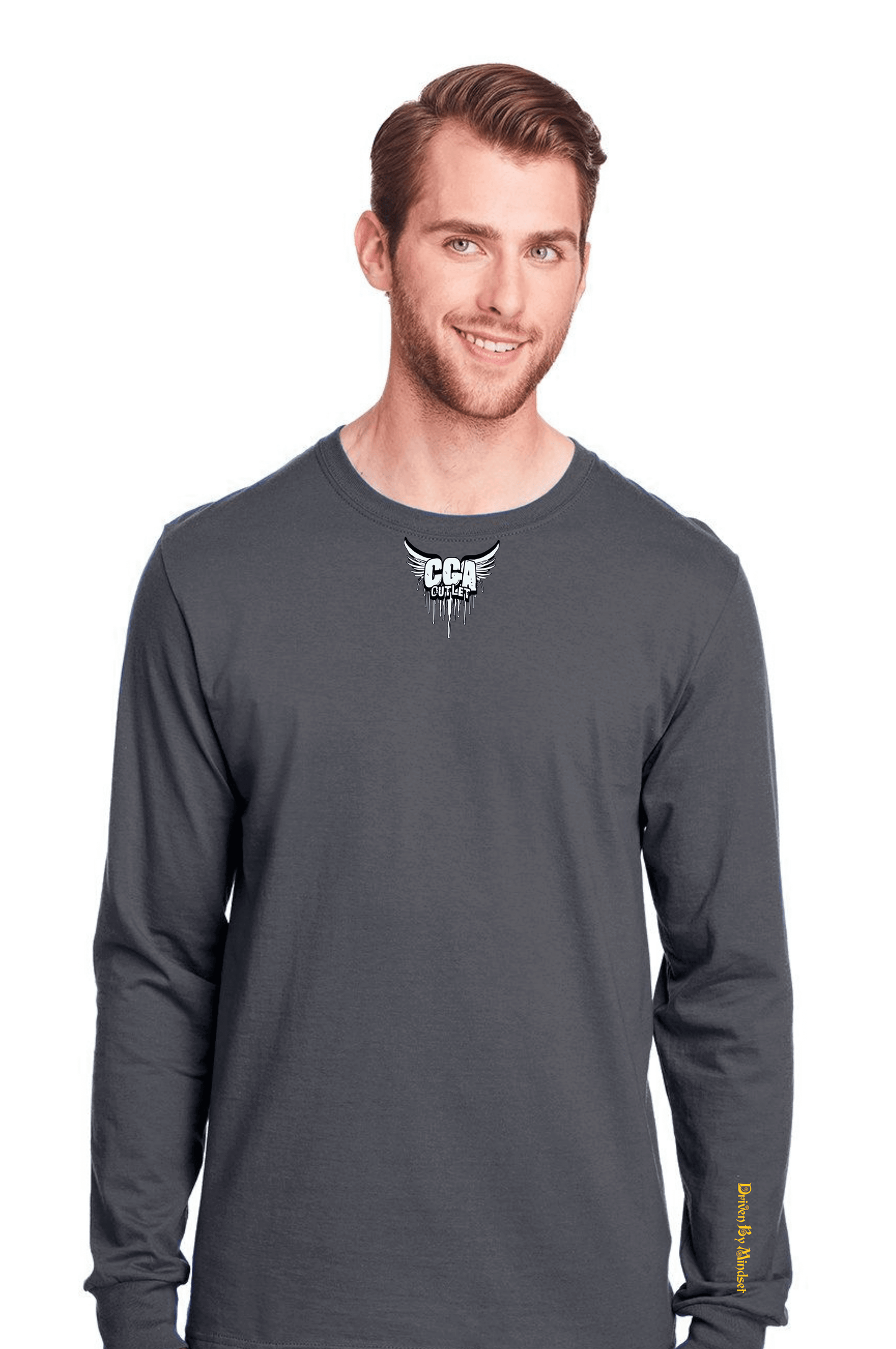 Charcoal Grey ICONIC™ Long Sleeve T-Shirt