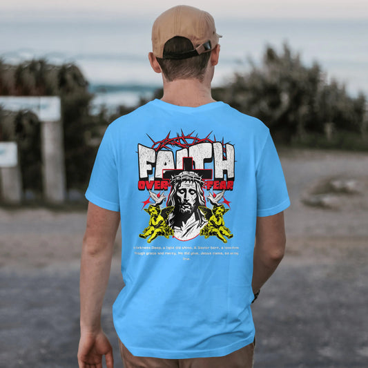 Faith Over Fear, Unisex 5.2 oz. Essential-T Short Sleeve Tee