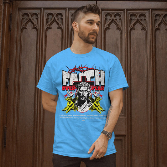 Faith Over Fear, Unisex 5.2 oz. Essential-T Short Sleeve Tee