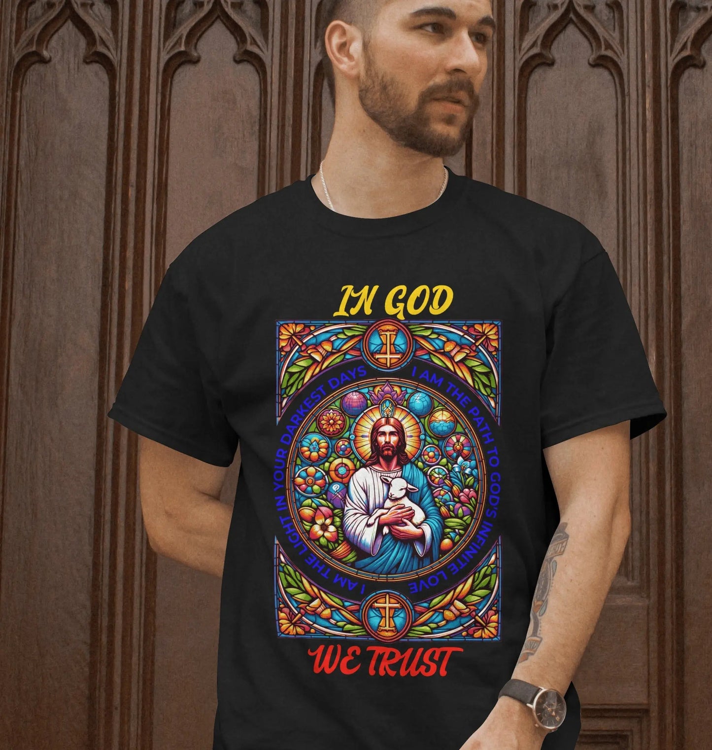 IN GOD WE TRUST, 100% ComfortSoft® cotton, Unisex 5.2 oz. Essential-T Short Sleeve Tee - CGA Outlet